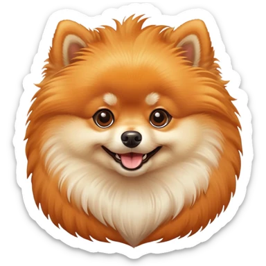 Pomeranian dog sticker
