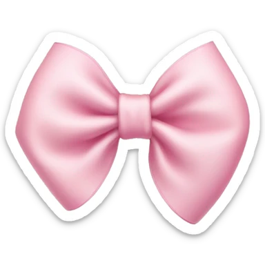 light pink bow sticker