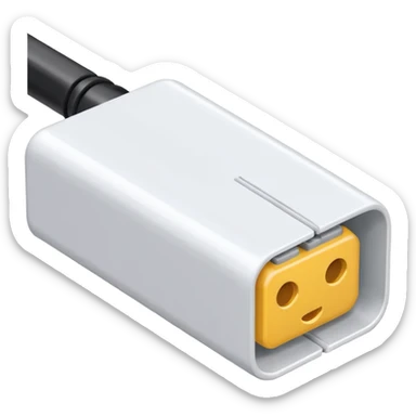 Cable duct, very narrow, white, plastic, square, long  sticker