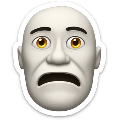 Homme qui se mort les lèvres  sticker