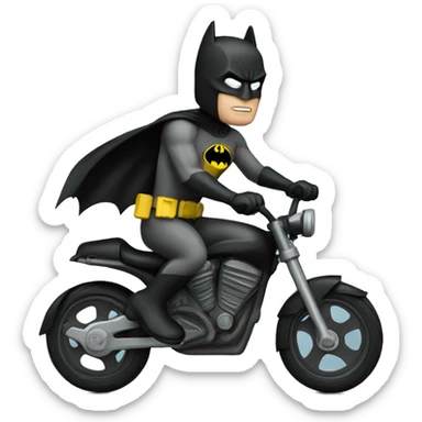 batman on bike sticker