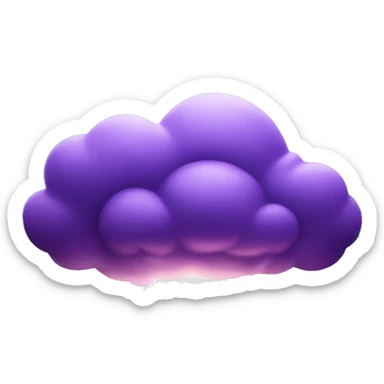 Storm clouds with Purple lighting  sticker