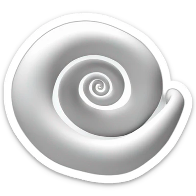 white 3d spiral sticker