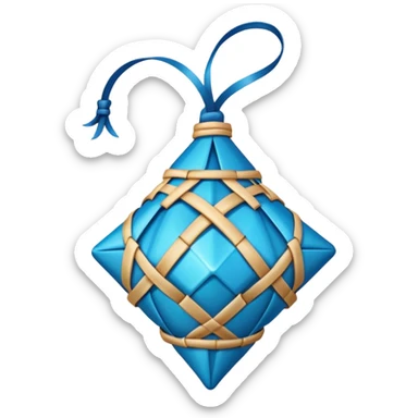 ketupat biru sticker