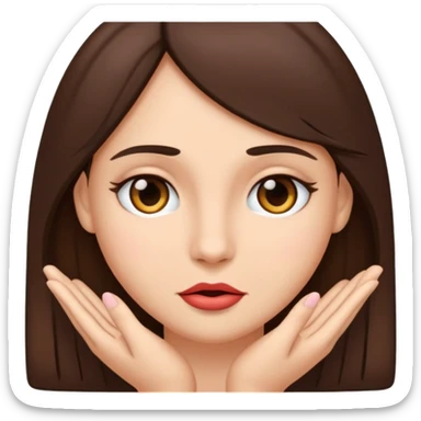 Une femme brune complètement nue on la vois de plus loin on vois sa vulve  sticker