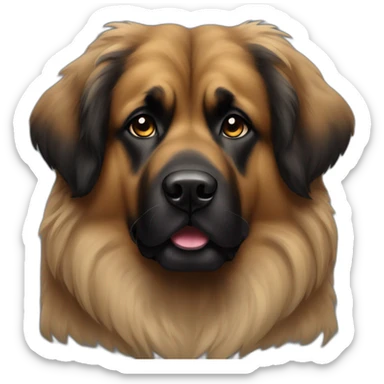 Leonberger black face sticker