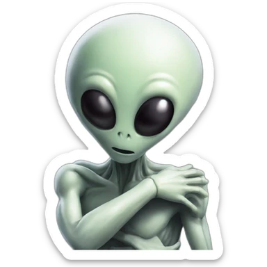 Ridley Scott alien sending hug sticker