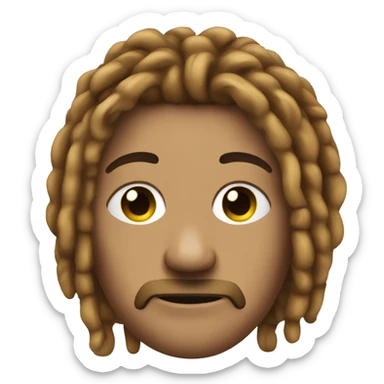 nonchalant dreadhead sticker