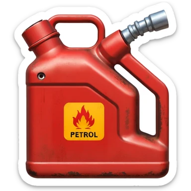 create a realistic petrol canister sticker