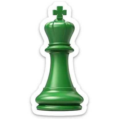 green chess piece sticker
