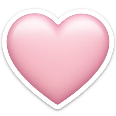 Pastel pink heart  sticker