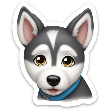 Cute husky ￼ sticker