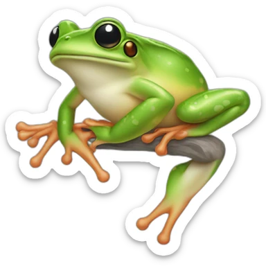Balerinna frog sticker
