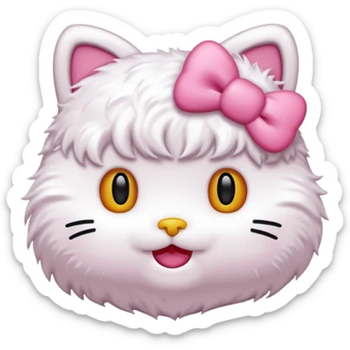 a hello kitty emoji sticker