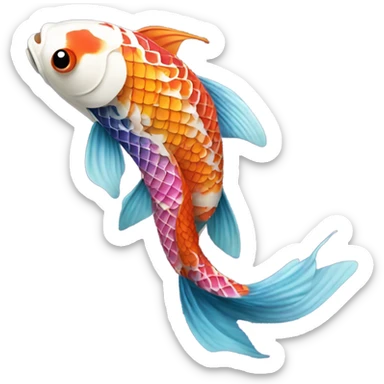 Koi fish sticker
