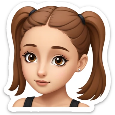 Girl looking like ariana grande sticker