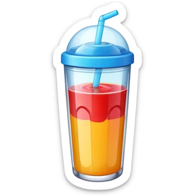 I want a shaker of juice for gym sticker