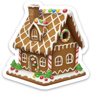 Gingerbread house sticker