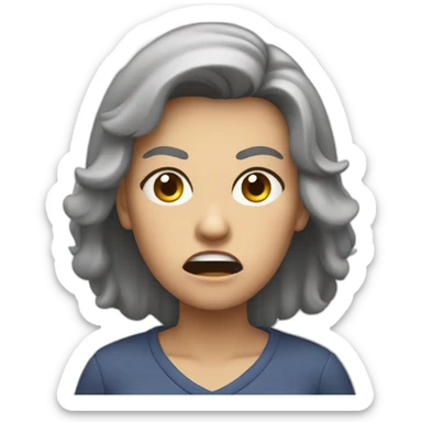 Angry mom sticker