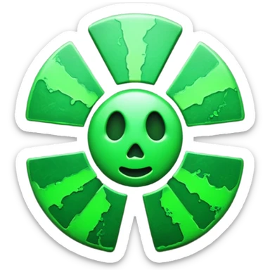 Radioactive sticker