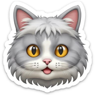 cat face planted  sticker