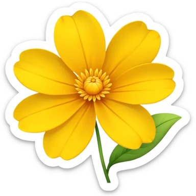 sarı çiçek sticker