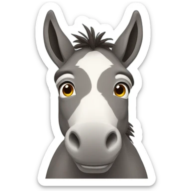 donkey thousand yard stare sticker
