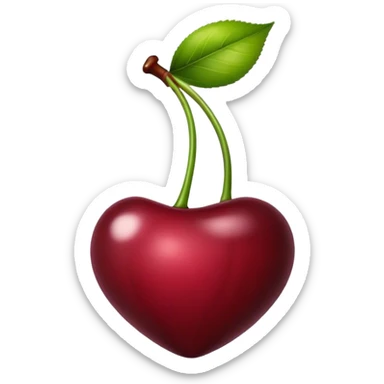 burgundy cherrie sticker