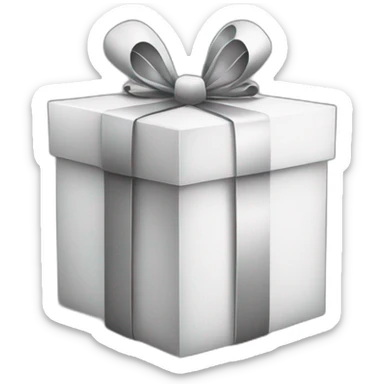 christmas gift black and white sticker