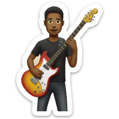 Guitarist sticker