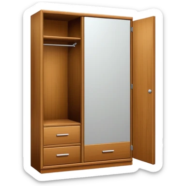 wardrobe modern closed mirror door sticker
