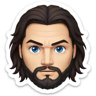 Blue eyes Jason mamoa sticker