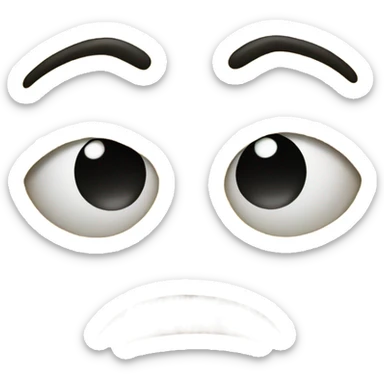 Eye twitching emoji sticker