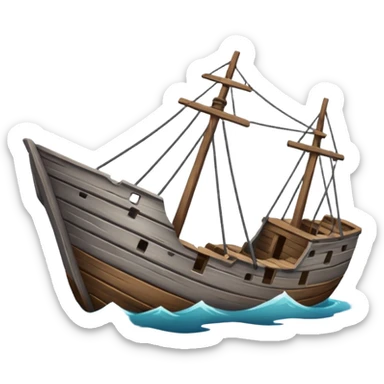 Shipwreck sticker