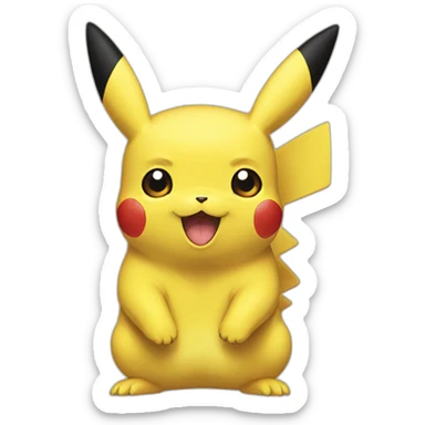  Tête Pikachu sticker