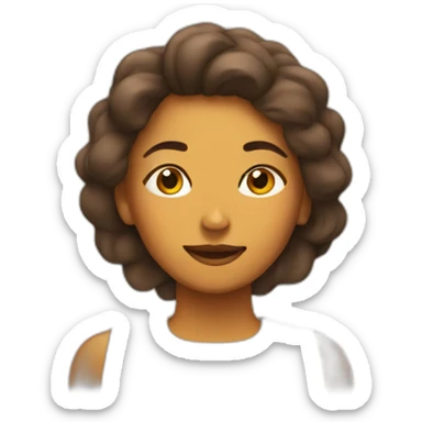 woman lying in sunshine sticker