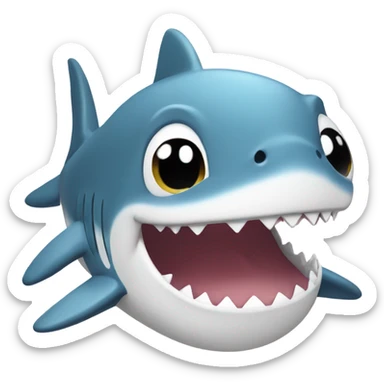 Baby shark smiling sticker