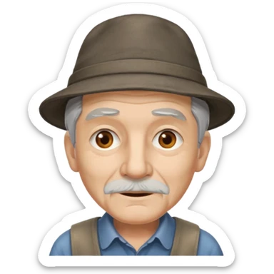 abuelo de pueblo cerrado sticker