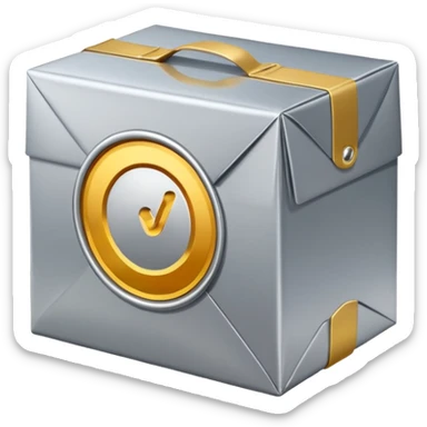 The percentage symbol on the package sticker