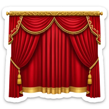 theatre Curtain sticker