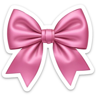 bow pink sticker