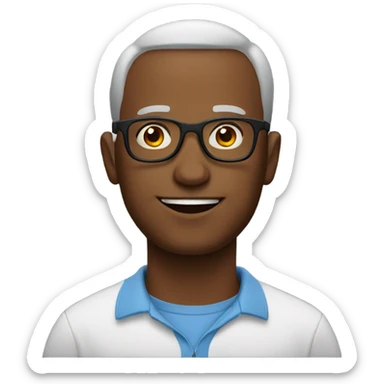 Normal looking father from Ohio with glasses  sticker