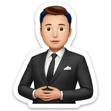 pregnant elon musk man sticker