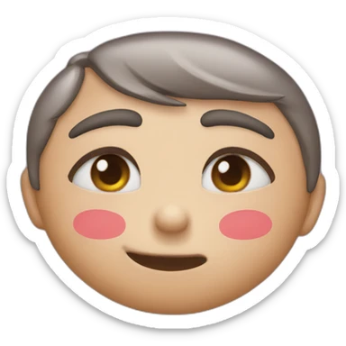 Kiss and wink sticker