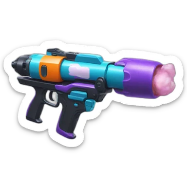 Splatoon blaster sticker