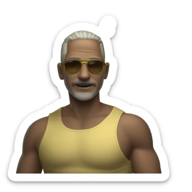 Playa soleada verano sticker