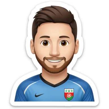 Messi with Afganistan trikot sticker