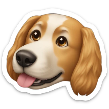 dog with people sticker