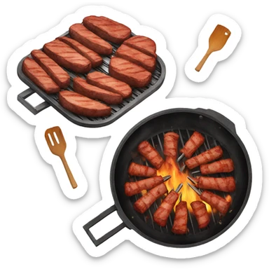 Barbecue sticker
