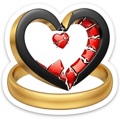 Marriage divorces sticker